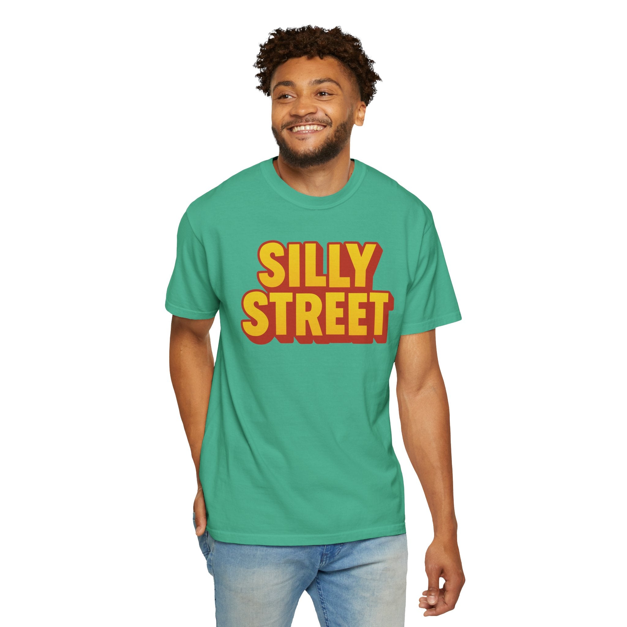 Silly Street Retro Logo Unisex Garment-Dyed T-shirt