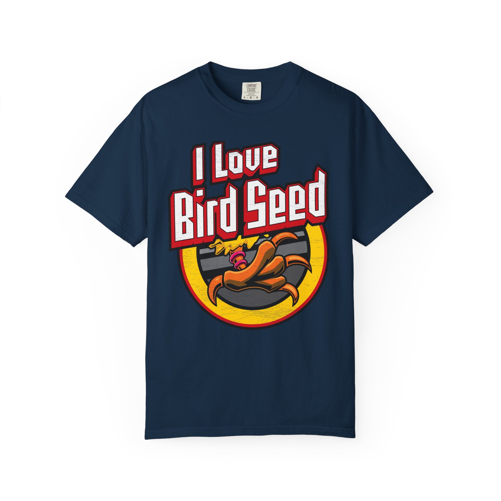 Silly Street "I Love Bird Seed" Unisex Garment-Dyed T-shirt