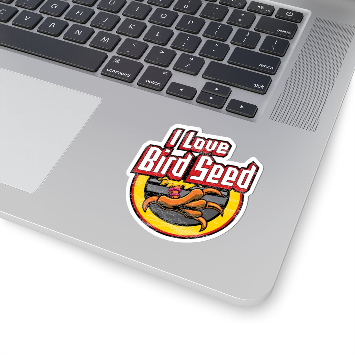 Kiss-Cut Sticker — "I Love Bird Seed" Silly Street