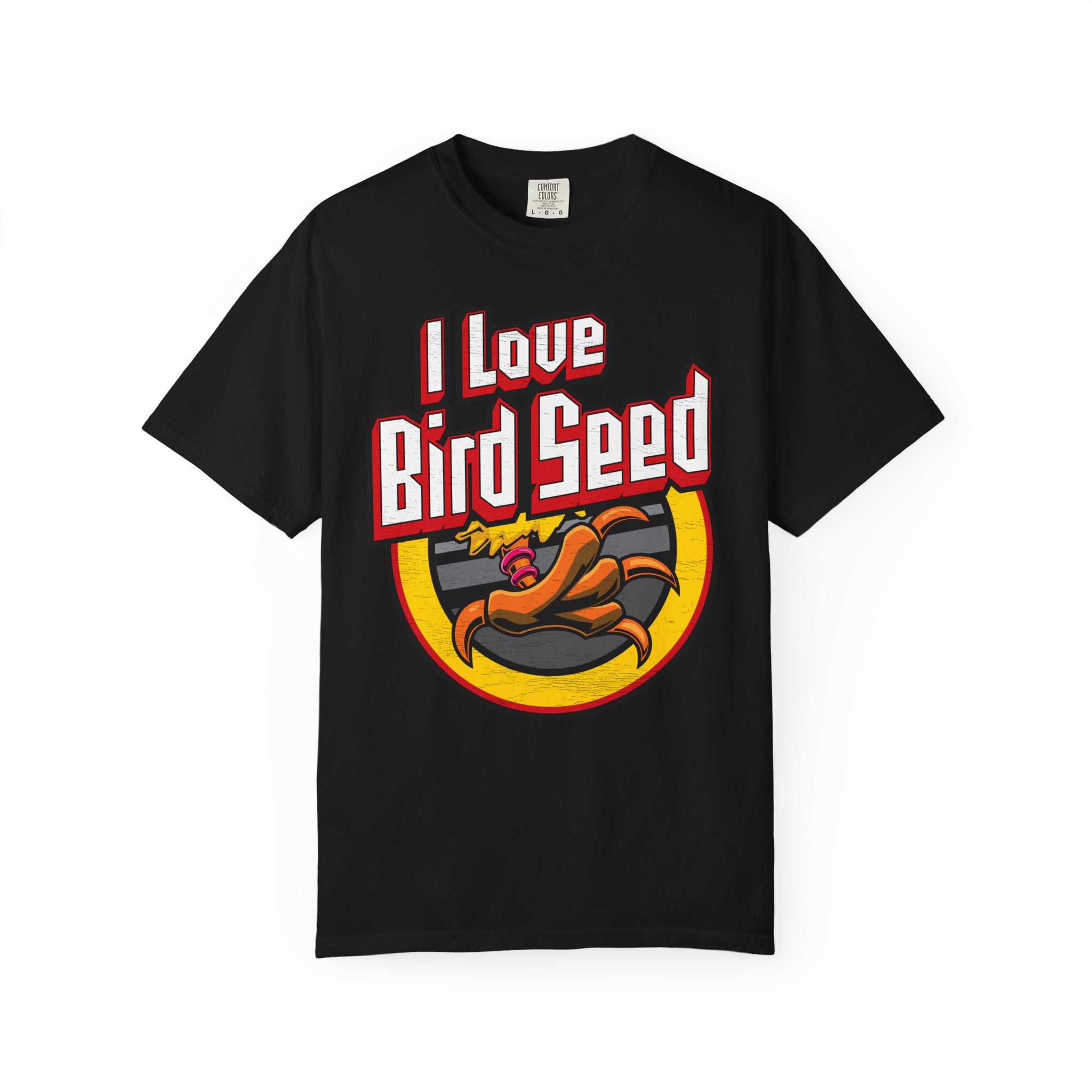 Silly Street "I Love Bird Seed" Unisex Garment-Dyed T-shirt