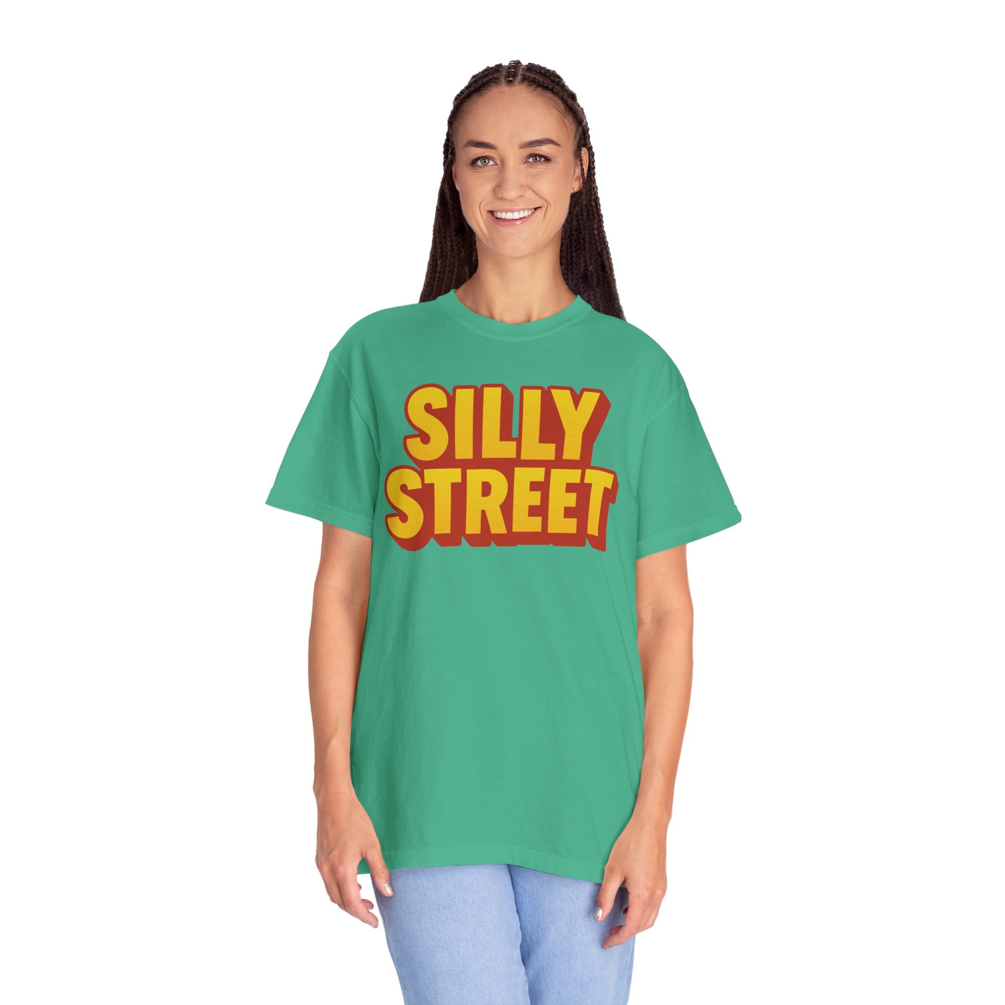 Silly Street Retro Logo Unisex Garment-Dyed T-shirt