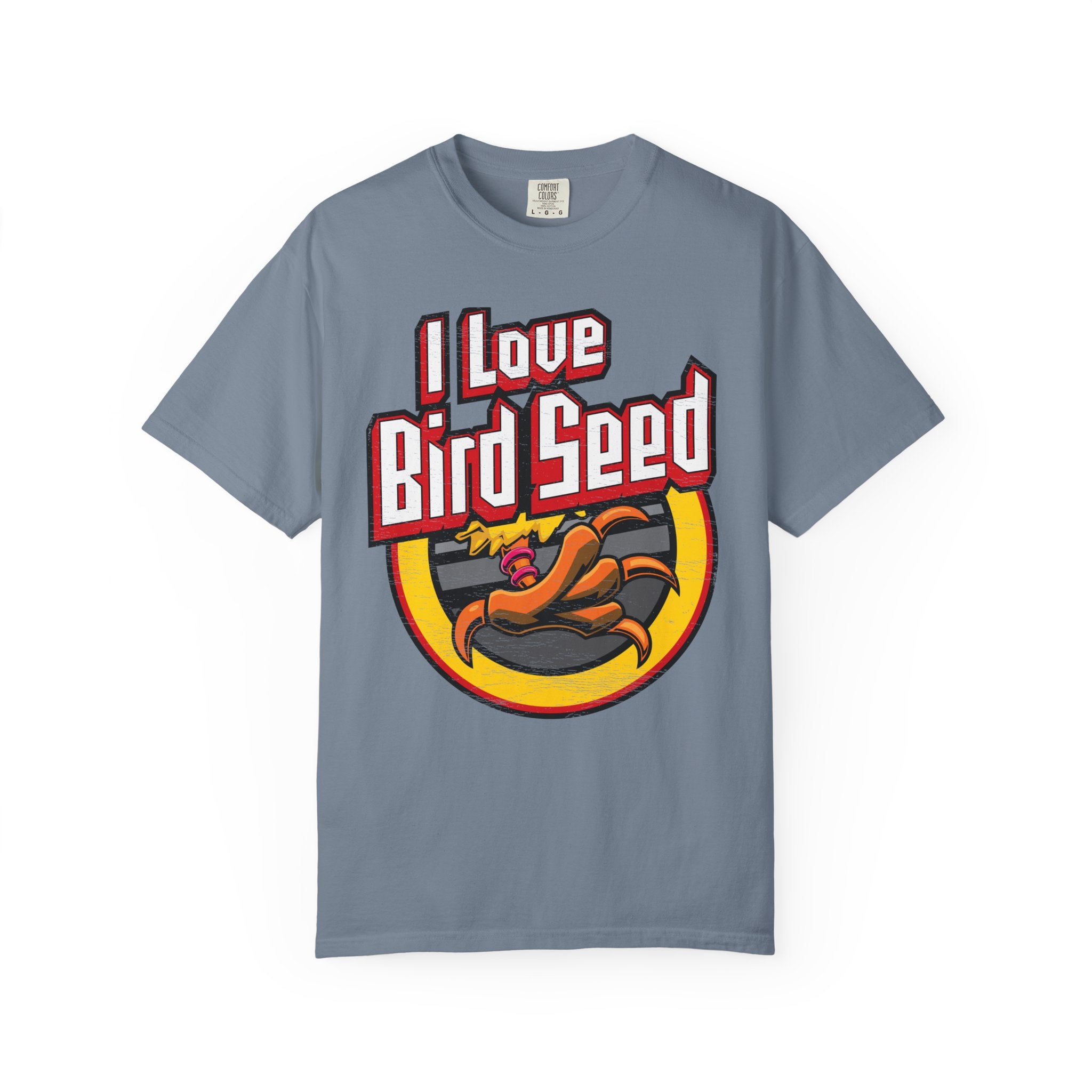 Silly Street "I Love Bird Seed" Unisex Garment-Dyed T-shirt