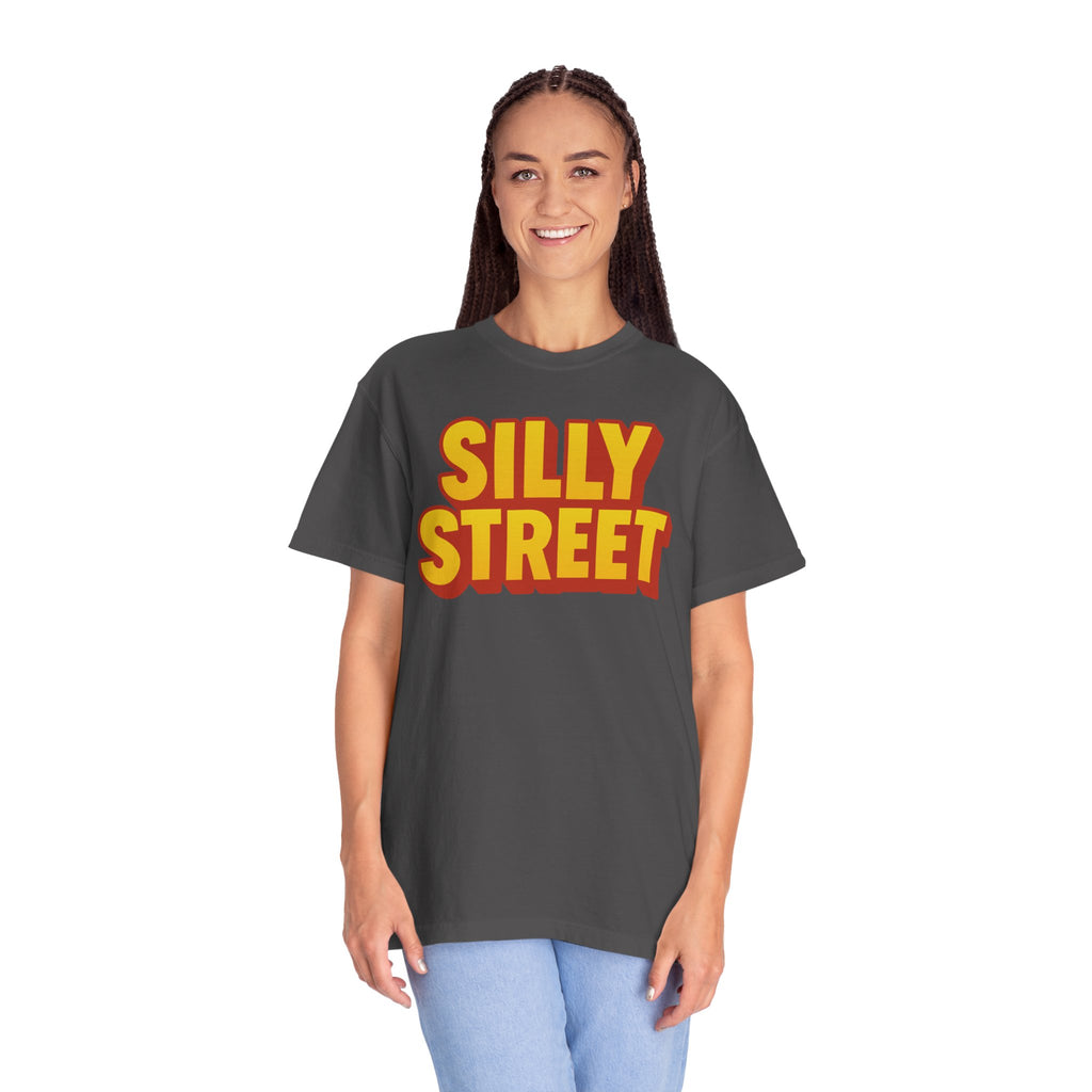 Silly Street Retro Logo Unisex Garment-Dyed T-shirt