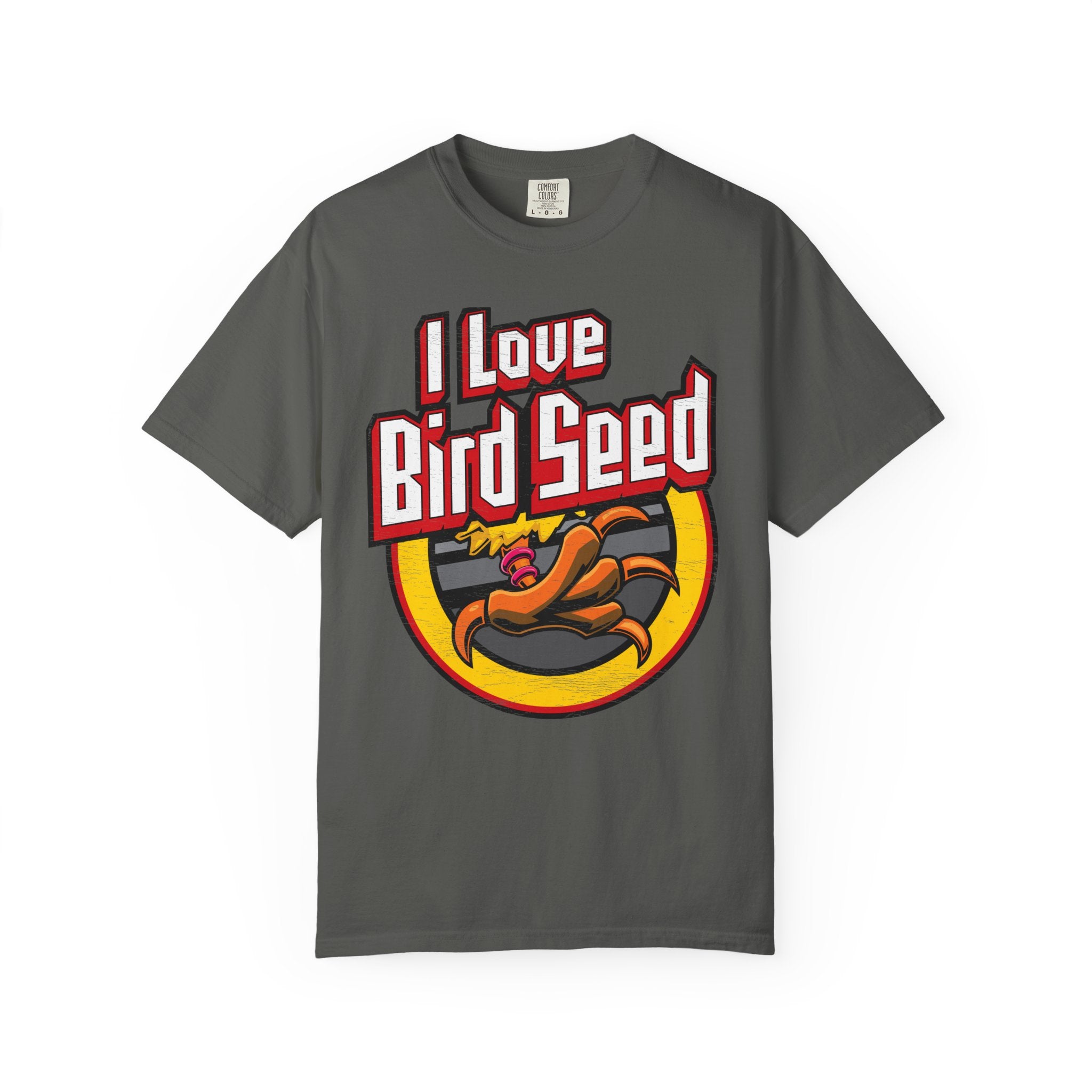 Silly Street "I Love Bird Seed" Unisex Garment-Dyed T-shirt